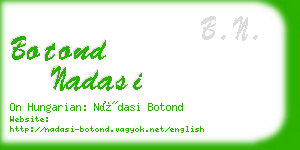 botond nadasi business card